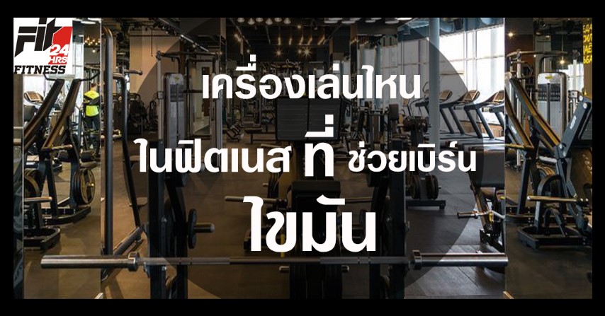 เครื่องเล่นไหนใน ฟิตเนส ( Fitness ) ที่ช่วยเบิร์นไขมัน